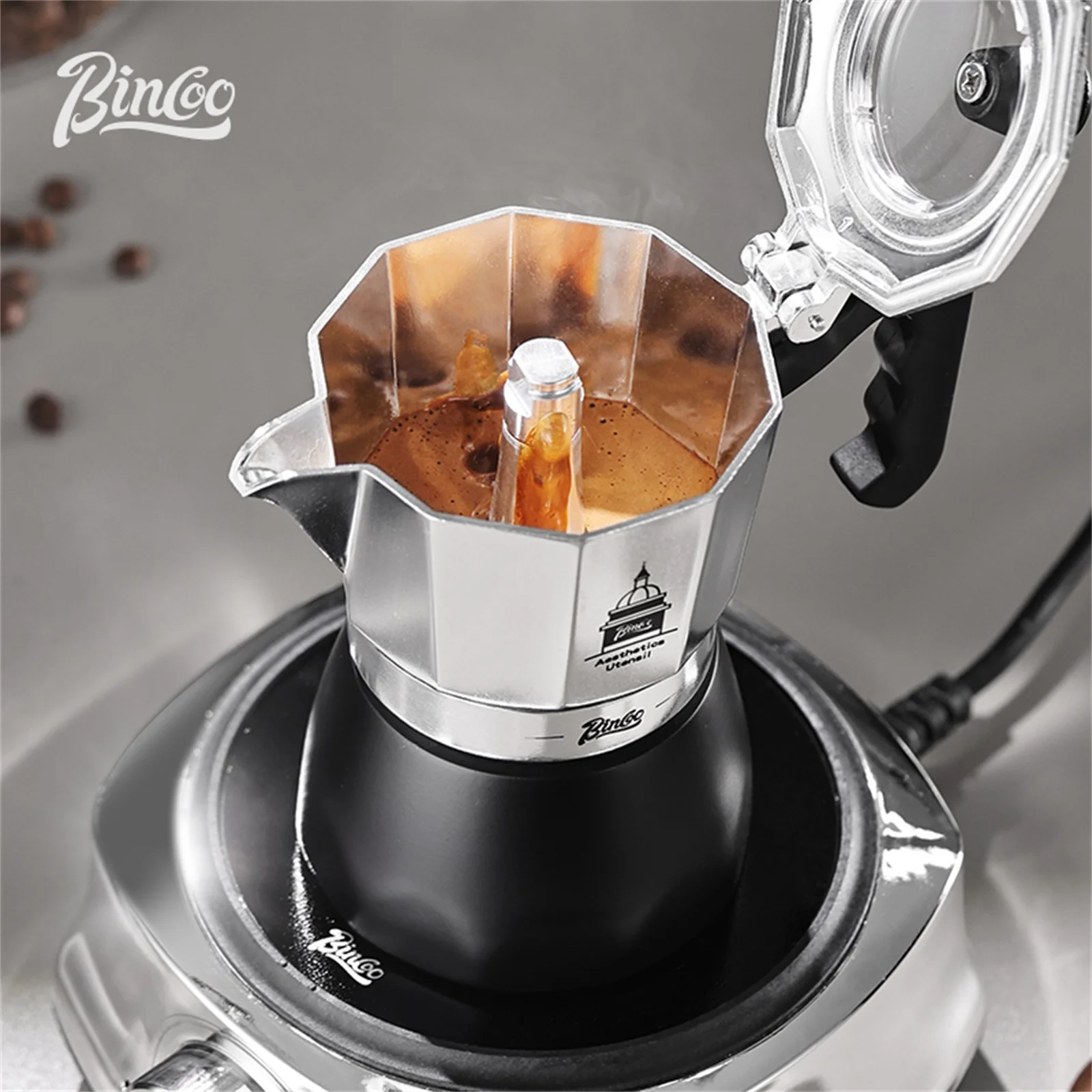 Мока-горшок BINCOO с двойным к – обзор и цена Coffee Equipment Accessories