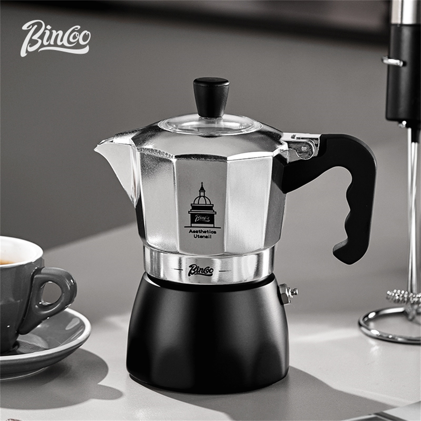 Мока-горшок BINCOO с двойным к – обзор и цена Coffee Equipment Accessories