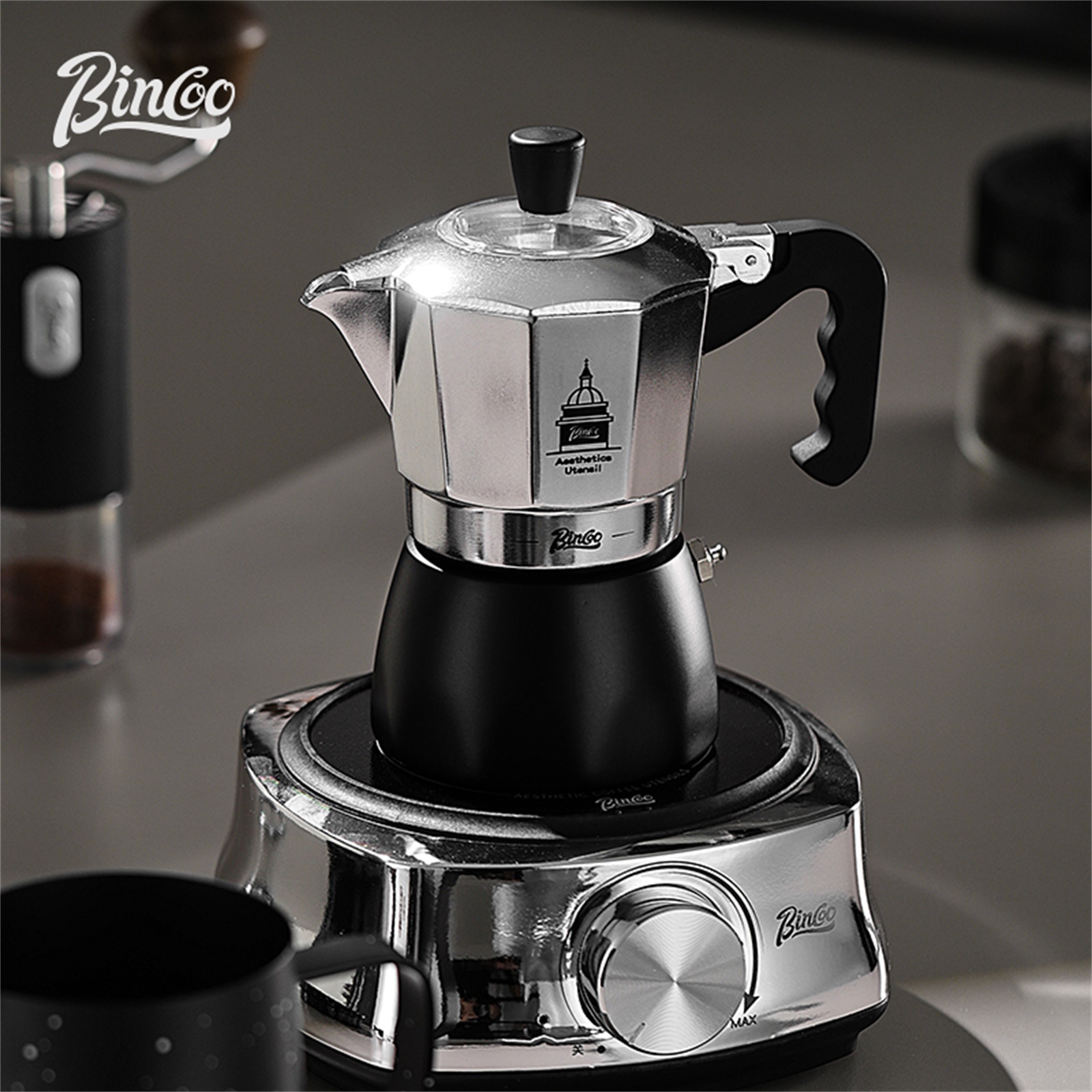 Мока-горшок BINCOO с двойным к – обзор и цена Coffee Equipment Accessories