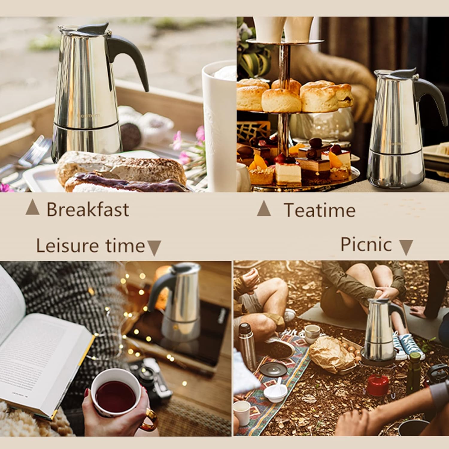 4/6/9 чашек Moka Pot Caffe Mac – обзор и цена Coffee Equipment Accessories